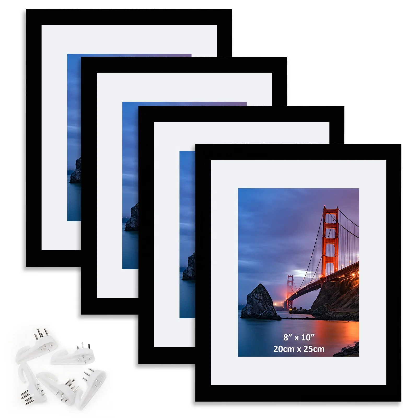 4x6 8x10 11x14 custom home decor wedding wall black wood photo picture frame