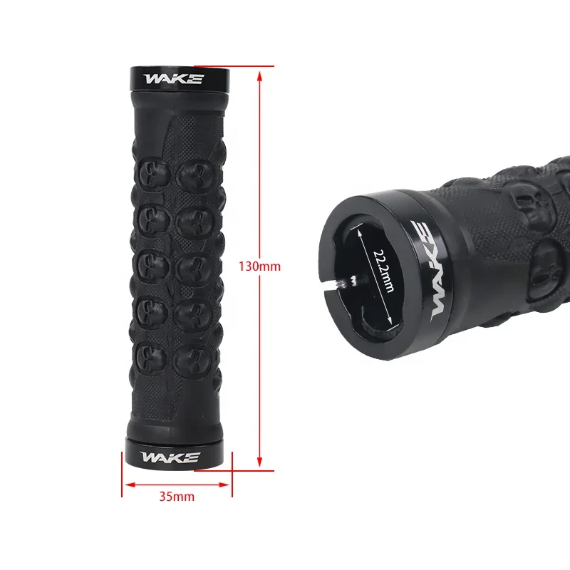 WAKE Road Bicycle Handlebar Grips Rubber MTB Mountain Bike Grips Anti-skid Shock-absorbing Cycling Handlebar Parts