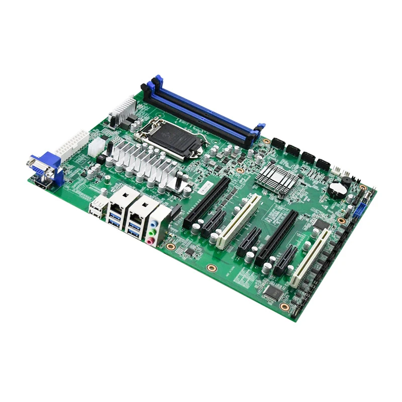Оригинальный X86 LGA1200 Intel Q470 чип 10-го 11-го поколения 4 DDR4 6 COM 13 USB поддержка RAID5 промышленный встроенный сервер ATX материнская плата