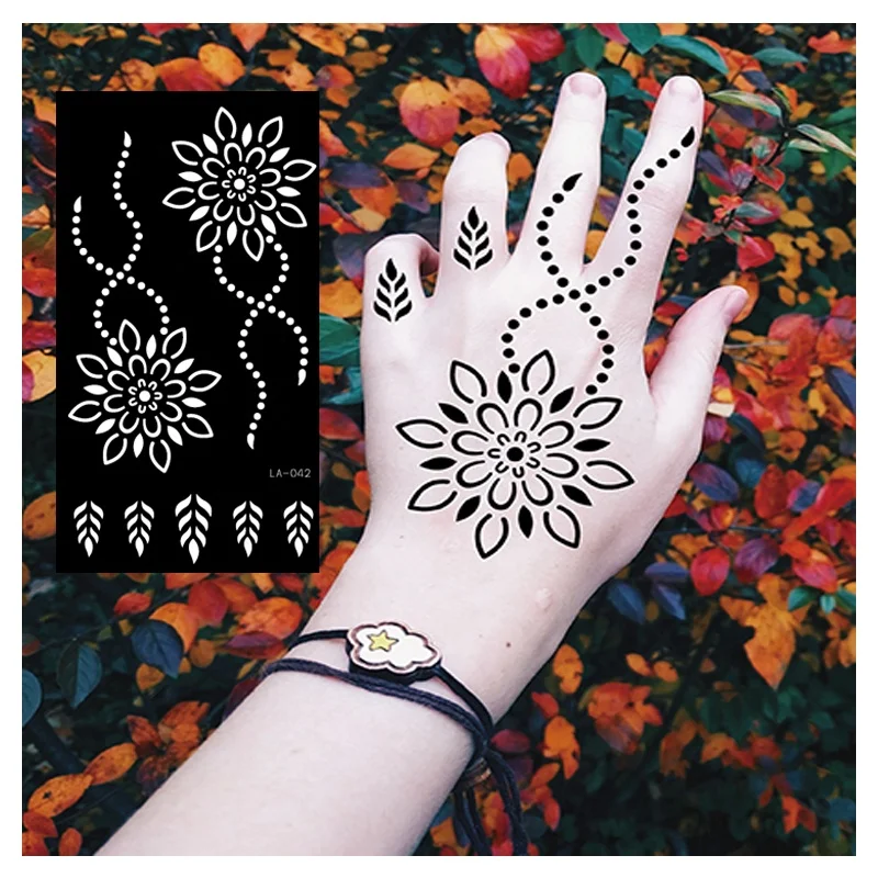 Wholesale Best Selling Reusable Henna Tattoo Stencil Stickers For Body Art