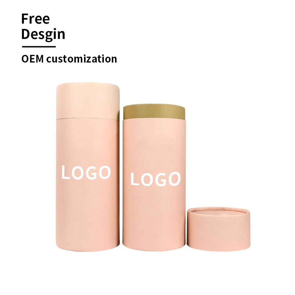 Customizable Design Paper Cylinder Box Packaging Luxury Recycled Paper Tube Box Cylinder For Scent