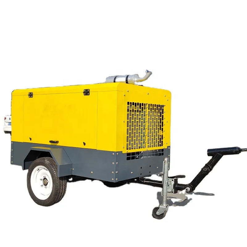 150 psi Turbo Jet air compressor Portable Air Compressor Use For Pneumatic Jack Hammer diesel portable compressor