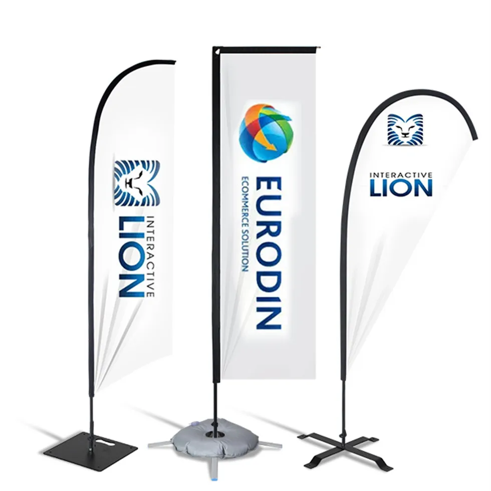 Hot Sale Outdoor Durable Advertising Banner Size 60 x 160 cm 80 x 180 cm x Stand Banner Sportsfield