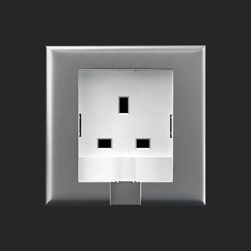 86 Type UK Standard Hidden Electrical Wall Socket 13A Waterproof Splash proof Hotel Household Room Saving
