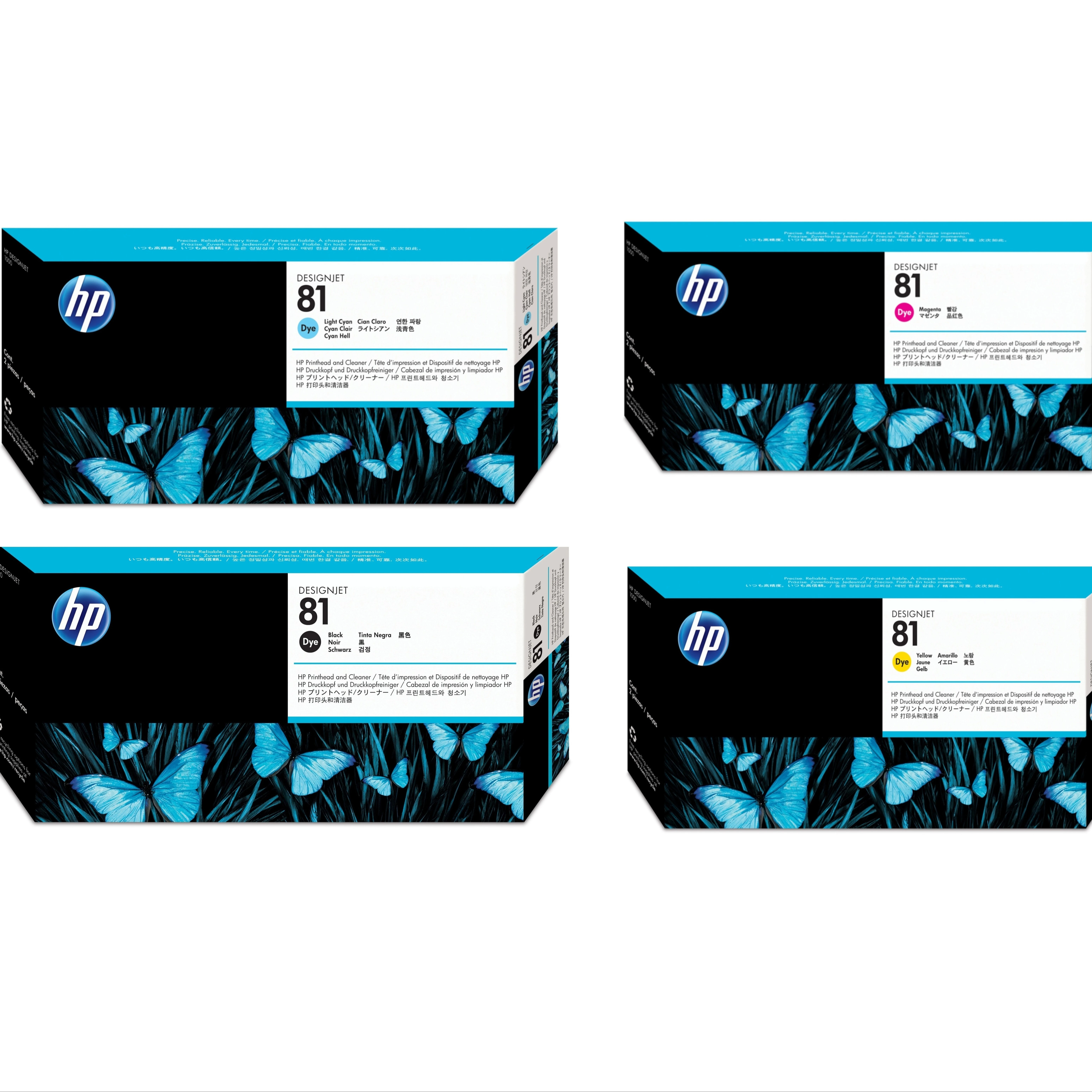 HP 81 DesignJet Dye Printhead and Printhead Cleaner
