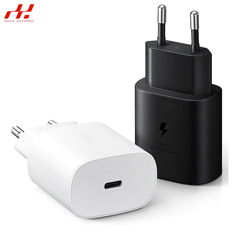 EP-TA800 For Samsung 25W Super Fast Charger USB Type C Cargador S10 S21 A52S A71 A70 S20 FE S22 5G Note 20 Power Adapter Charger