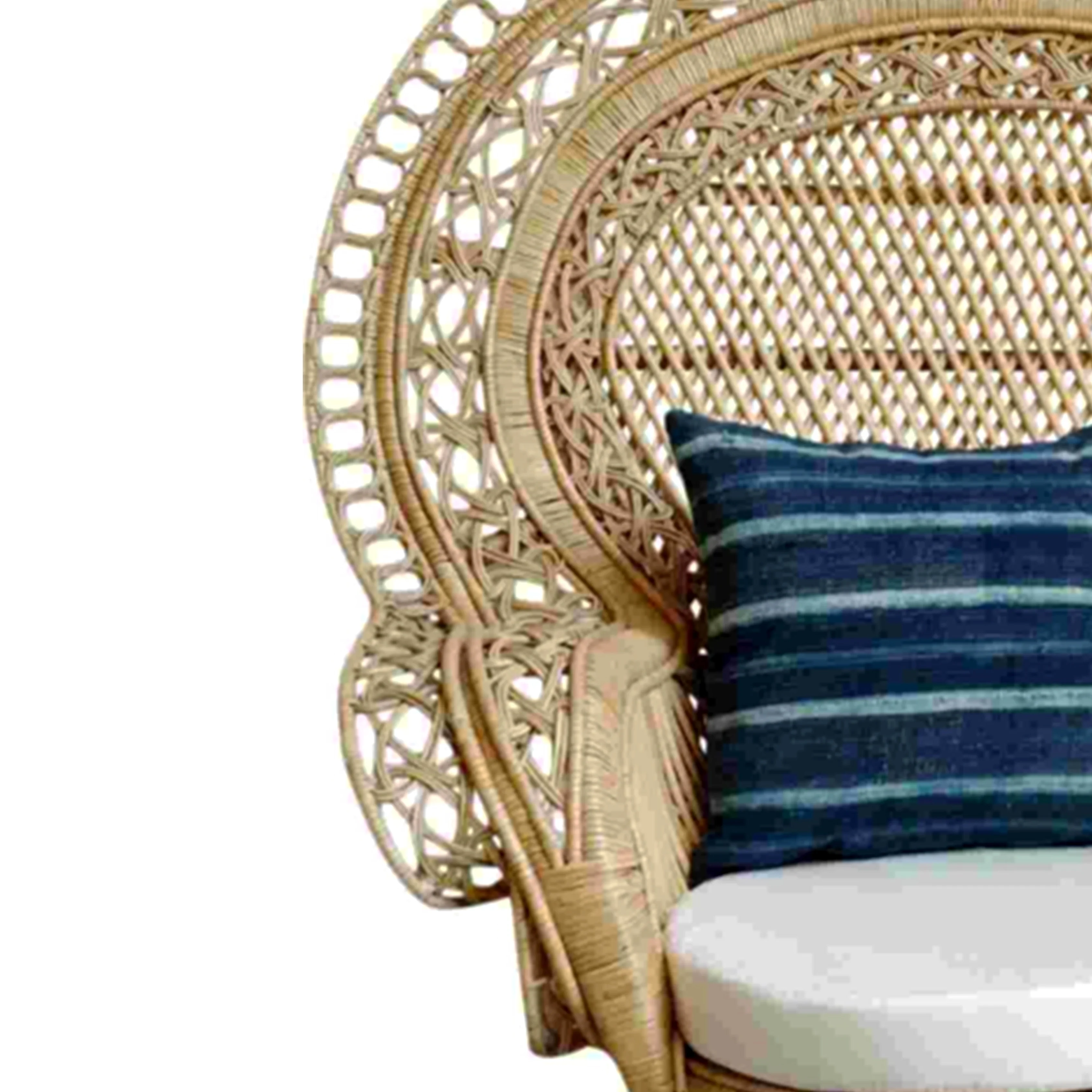 Первоклассный ротанговый стул mahдра в форме павлина в форме яйца светло-коричневого цвета для гостиной