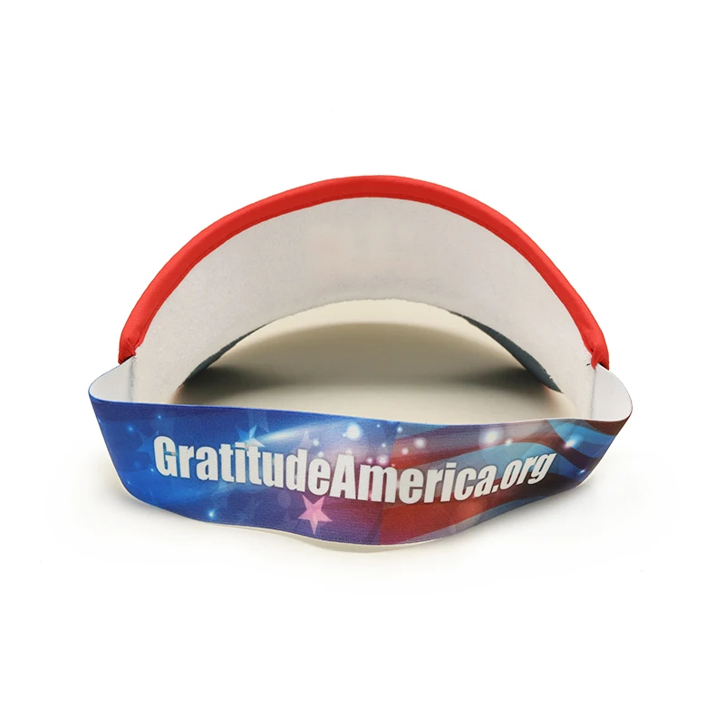 Wholesale Men Sublimation Printing Running Visor Cap, Plain Blank Summer Visor