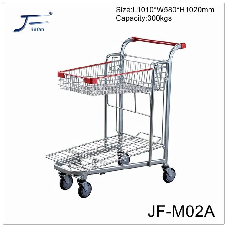 Factory Sale Steel Supermarket cargo handling Platform Warehouse Transport trolley Truck for warehouse