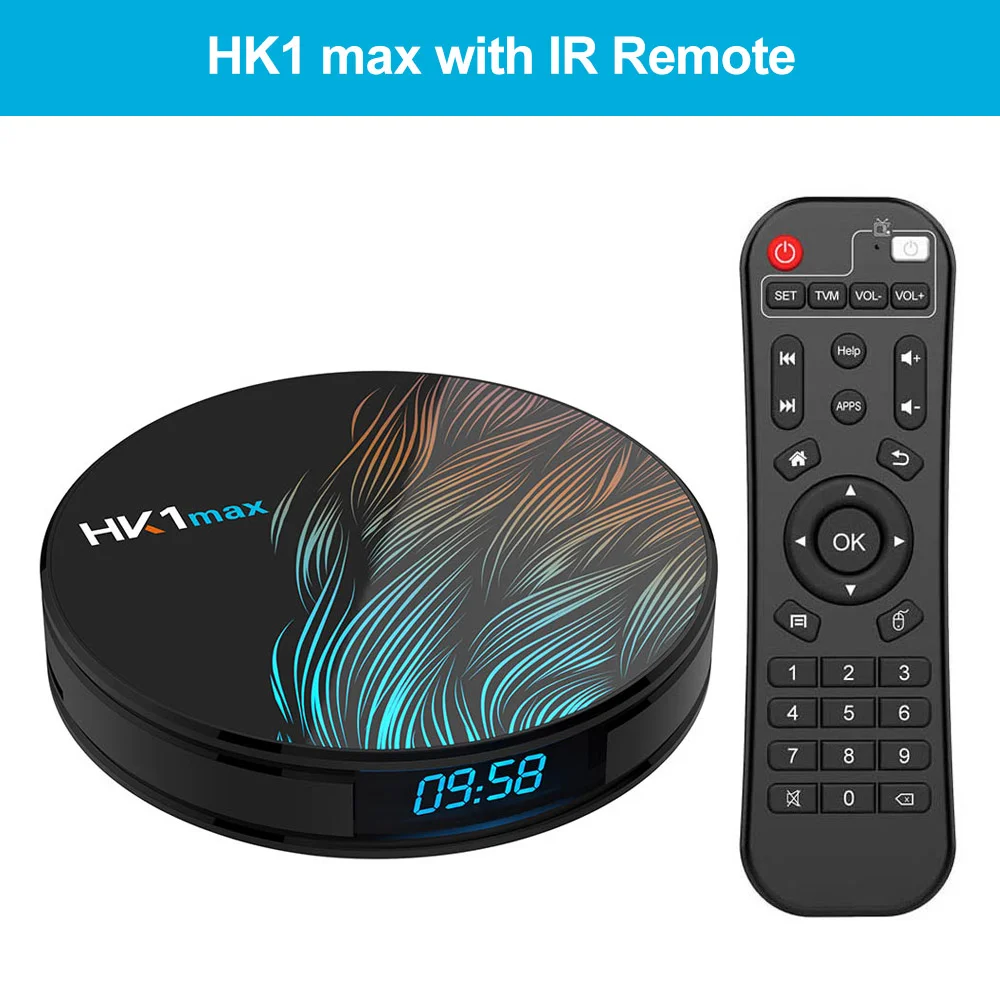 Shizhou Tech Dual WiFi 4G 32G TV Box HK1 Max RK3318 2G 16G 4G 64G Set-top Box Can Print Logo Custom Firmware Android 11 tv box