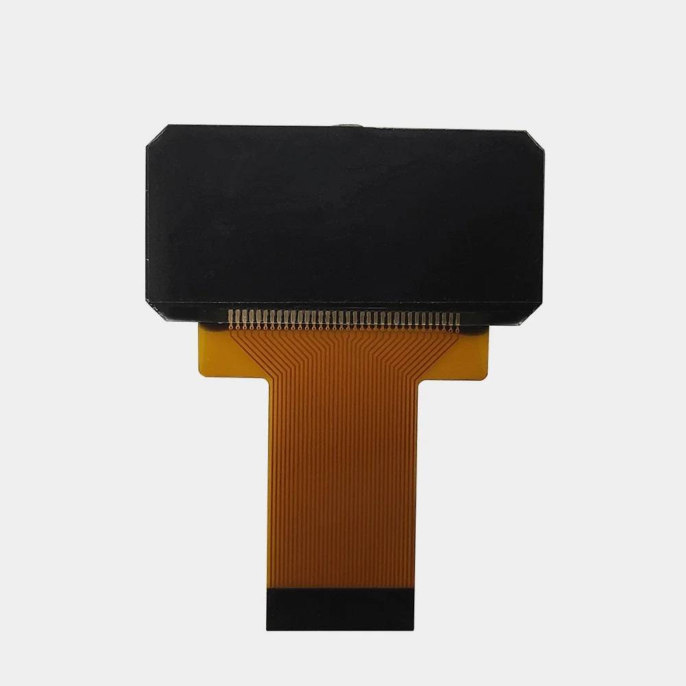  irregular shaped lcd 1.9 inch 11 digit character white on black VA transmissive ultra bright 6 7 segment