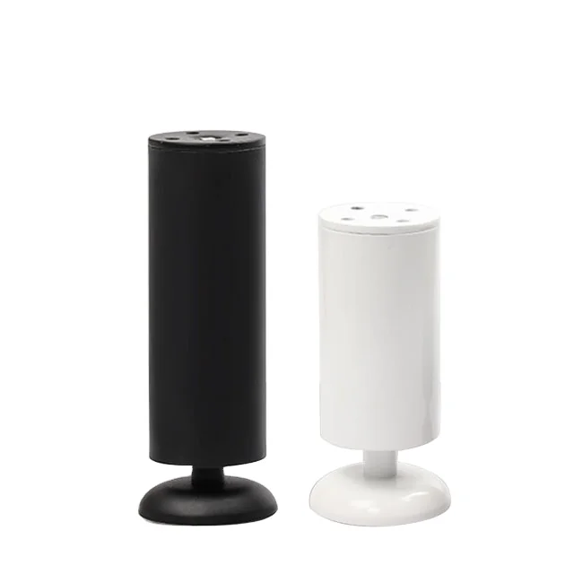 Rugged high security thickened matt black stainless steel cabinet feet