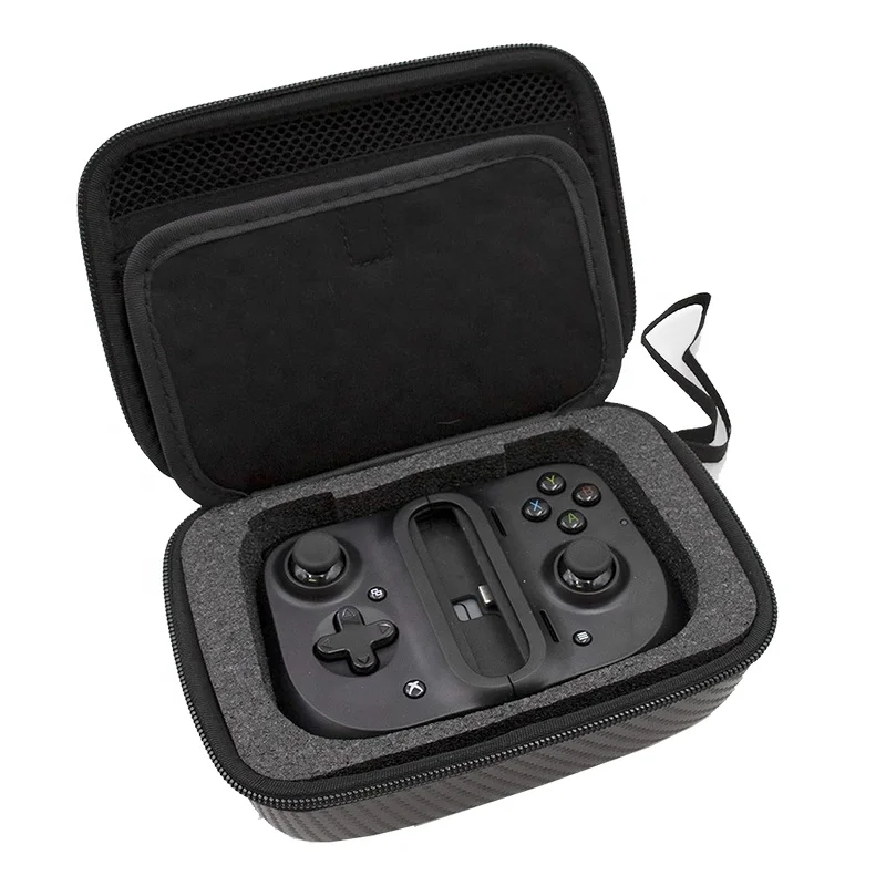 wholesale waterproof carbon fiber mobile game controller case  portable hard shell switch eva foam case for smartphone gamepads