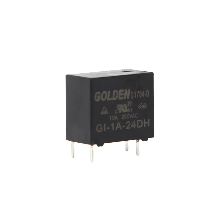 Golden relay GI-1A-24D  24VDC 1A SPNO mini 4pins 0.45W electromagnetic relay cross T77 and 32F OEM welcomed for general purpose
