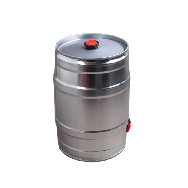 5Liter Printed Homebrew Mini Metal Beer Keg 5L Beer Barrel with Closure and Tap