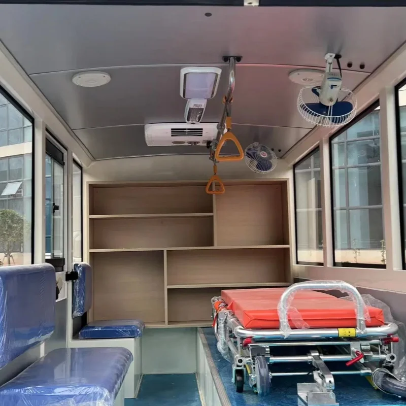 Mini Emergency Ambulance 72V Electric Ambulance Car for Transpoting Patient Off Road Street Legal