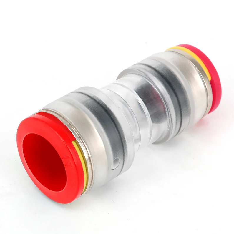 Factory Sale Plastic FTTX Transparent 3-16 mm  Duct Connector Straight Type Fiber Optic Hdpe duct