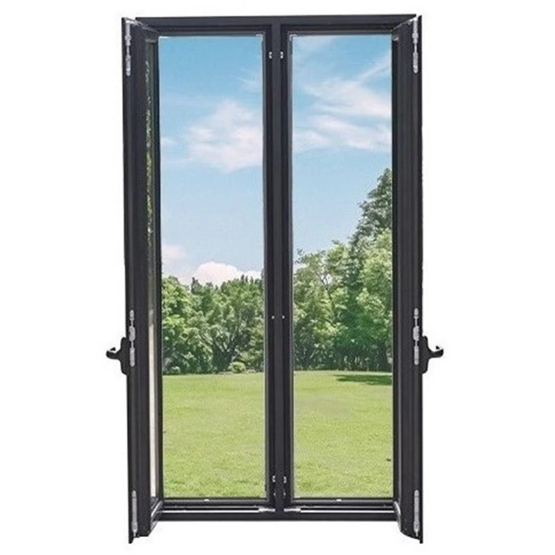 Hot sale customized logo insect control tempered glass aluminum alloy inside casement windows with mesh
