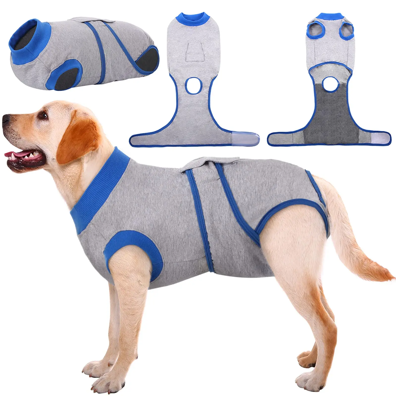 New Arrival Professional Pet harness Substitute E-Collar Recovery Prevent Licking Suit More pattern Dog Cat cloth for Surgery