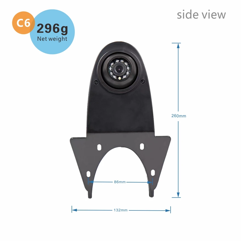 Amazon Hot Selling Security Rear View Mirror Reverse Side Camera Small Surveillance No Parking Line Stand Alone Camera for Truck