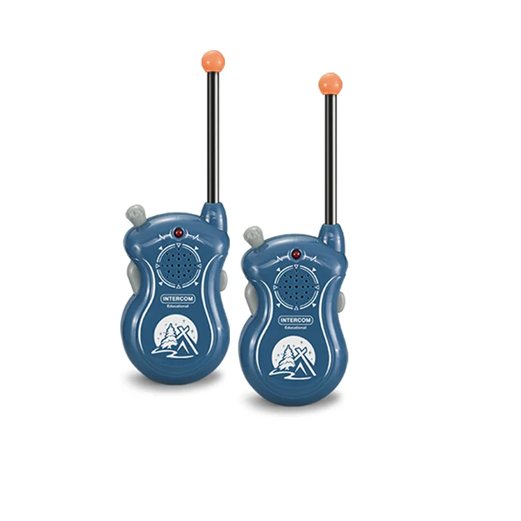 New easy use friendly handheld plastic kids camping walkie talkie toy with
