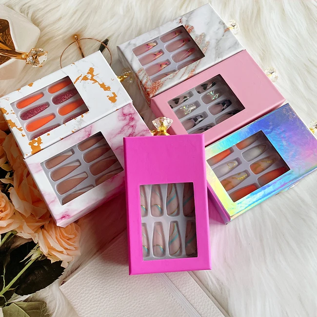 New Arriving OEM Ballerina French press on Nails Leopard Pearl faux ongle luxurious Nails artificial fingernails Art for women