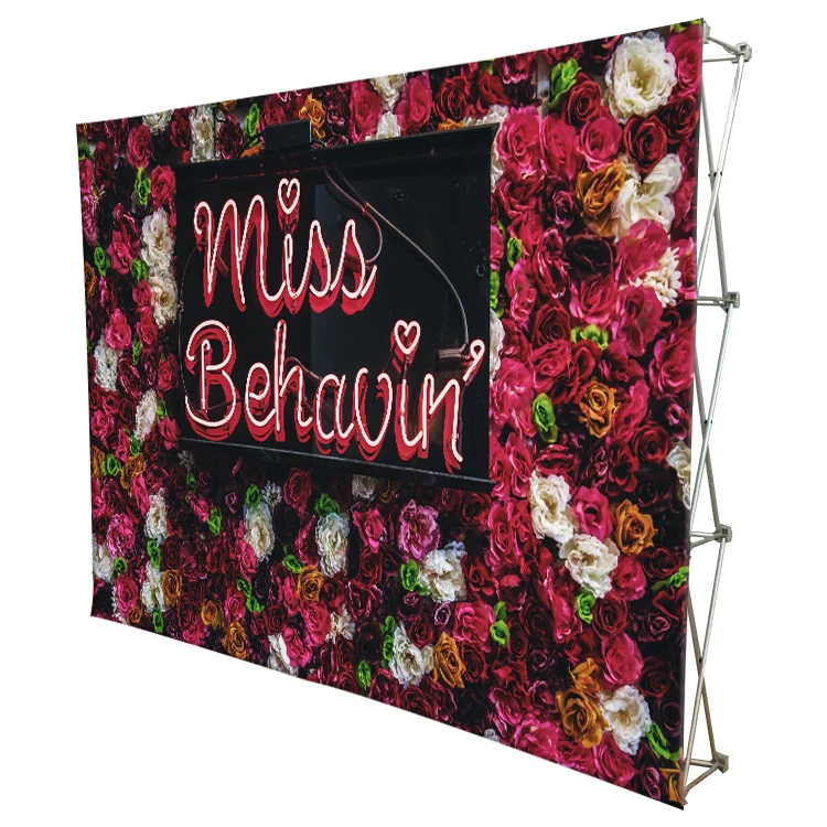 Expomax Display Banner  Stand  Pop Up Tower Display Stand Photobooth Freestanding Fabric Backdrop Stand For Show