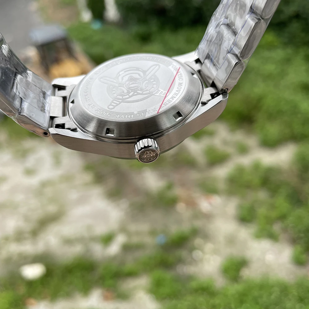 STEELDIVE SD1940M 39mm New Design BGW9 Blue Luminous Black Dial Stainless Steel NH35 Auto 200M Waterproof Dive Watches for Men