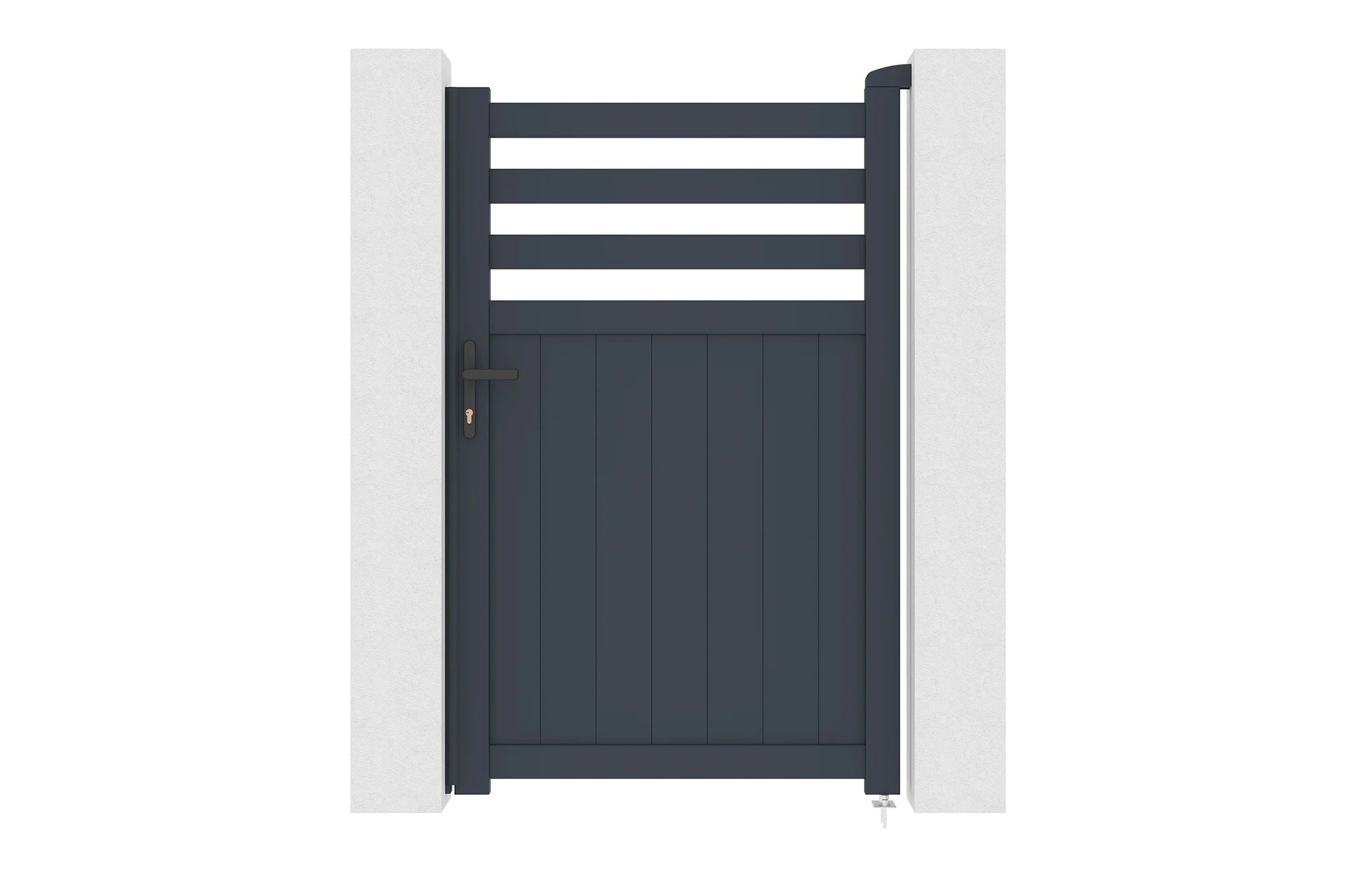 Aluminum Dark Color Pedestrian Gate for Villa Privacy Fence Gate Small Private Gate Yard Gates