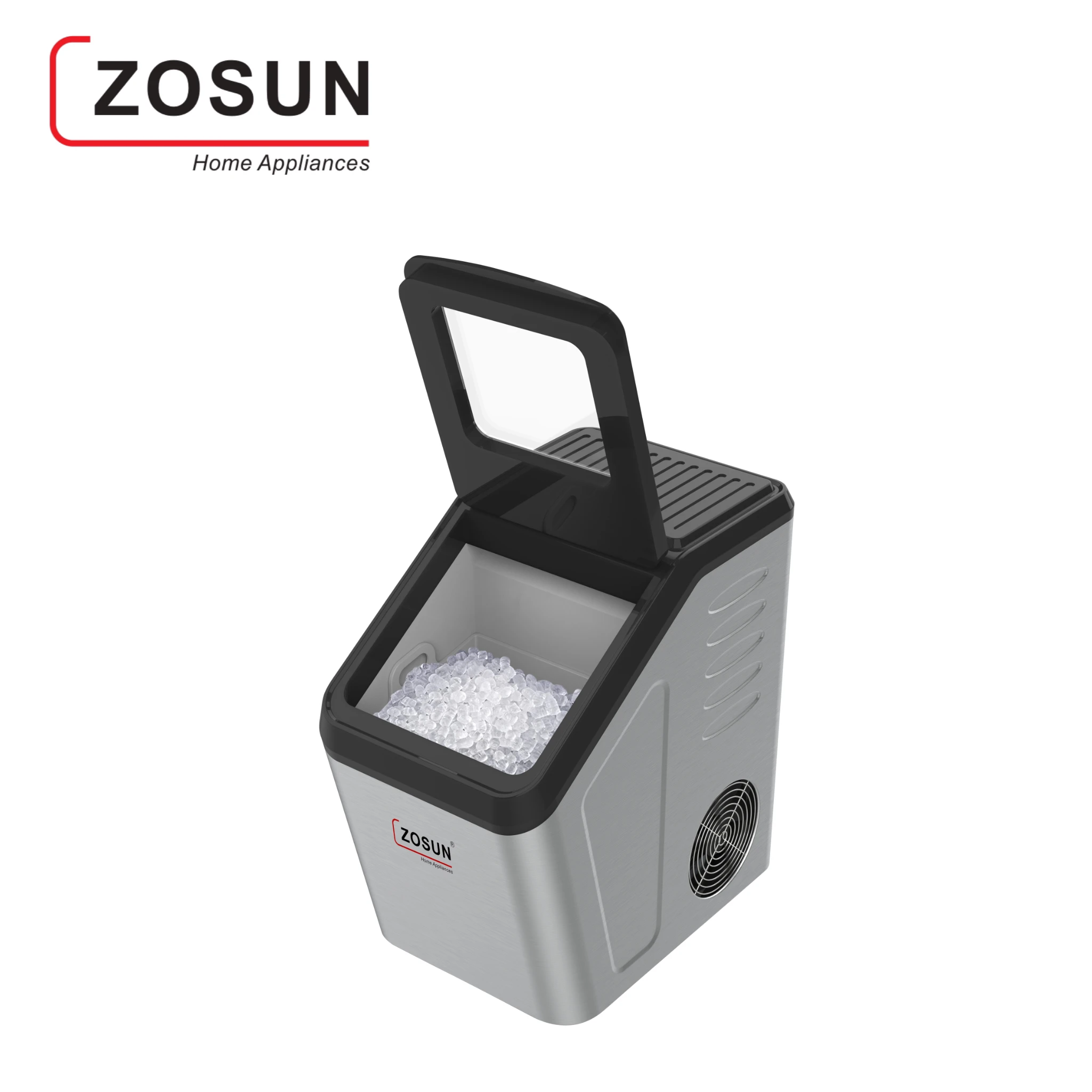 ZOSUN NIM-3015 High-grade Fashion Portable Household Self-cleaning Countertop Electric Ice Maker with Ice Scoop