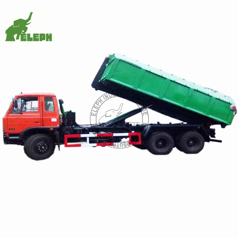 Mini 4x2 diesel Sanitation Vehicle 4 Cubic Meters Side Loader Rear Dump Garbage Truck