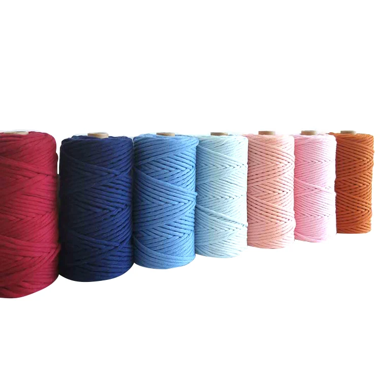  twisted braided cord 3 mm 100 meters linen cotton