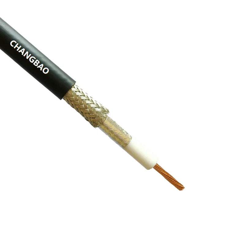 
Changbao CE / ROHS / ISO9001 Certificated Al foil aluminum braiding RG6 RG58 RG59 Camera Cable CCTV Coaxial Cable 