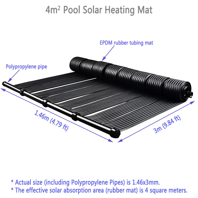 
Reliable manufacturer EPDM pool solar panel for pool UV resistant 