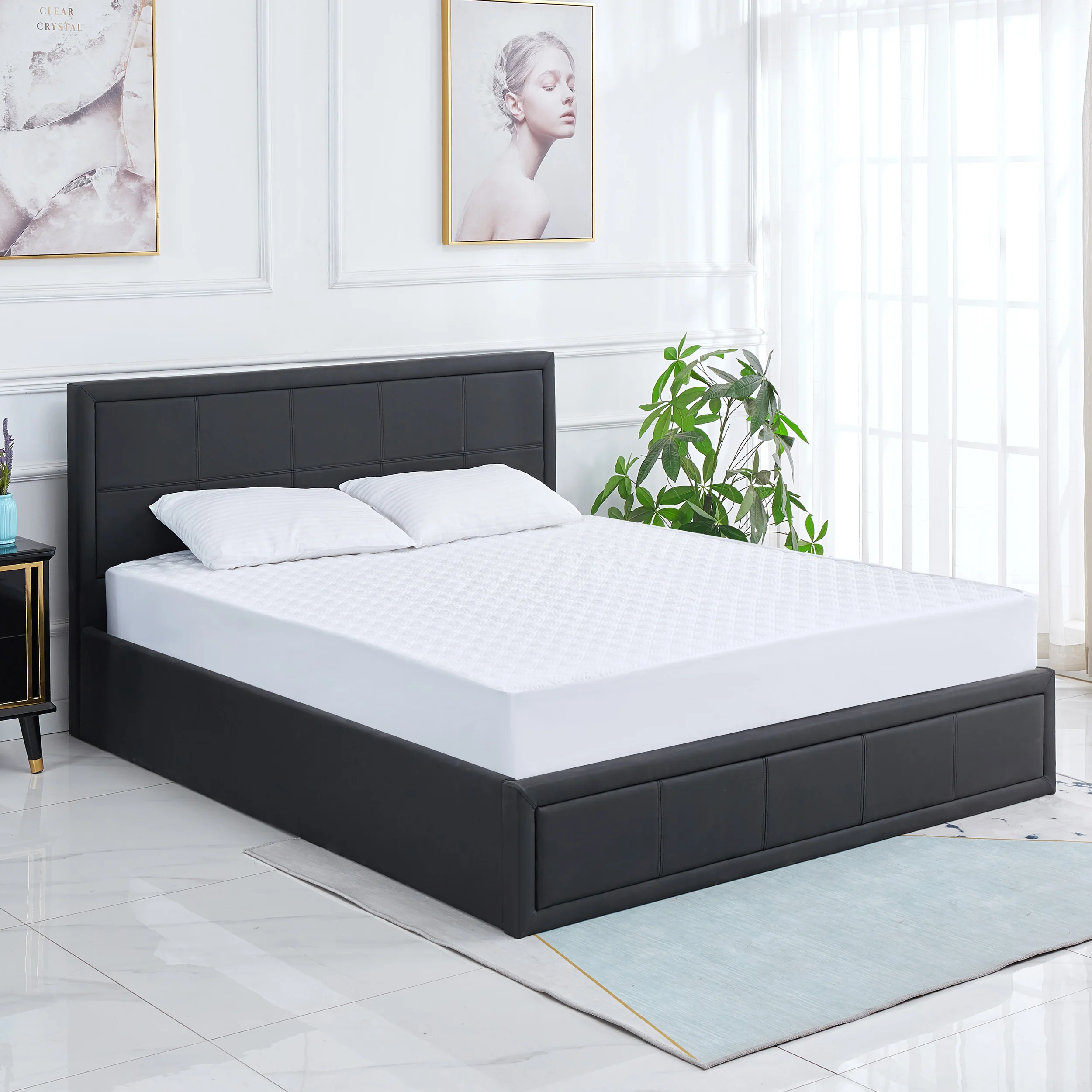 Хорошая односпальная кожаная кровать для мальчиков и девочек мебель для спальни