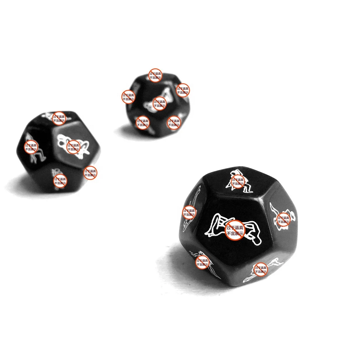 12 Sides Acrylic Funny Erotic Dice Sexy Dice Sex Dice Adult Game