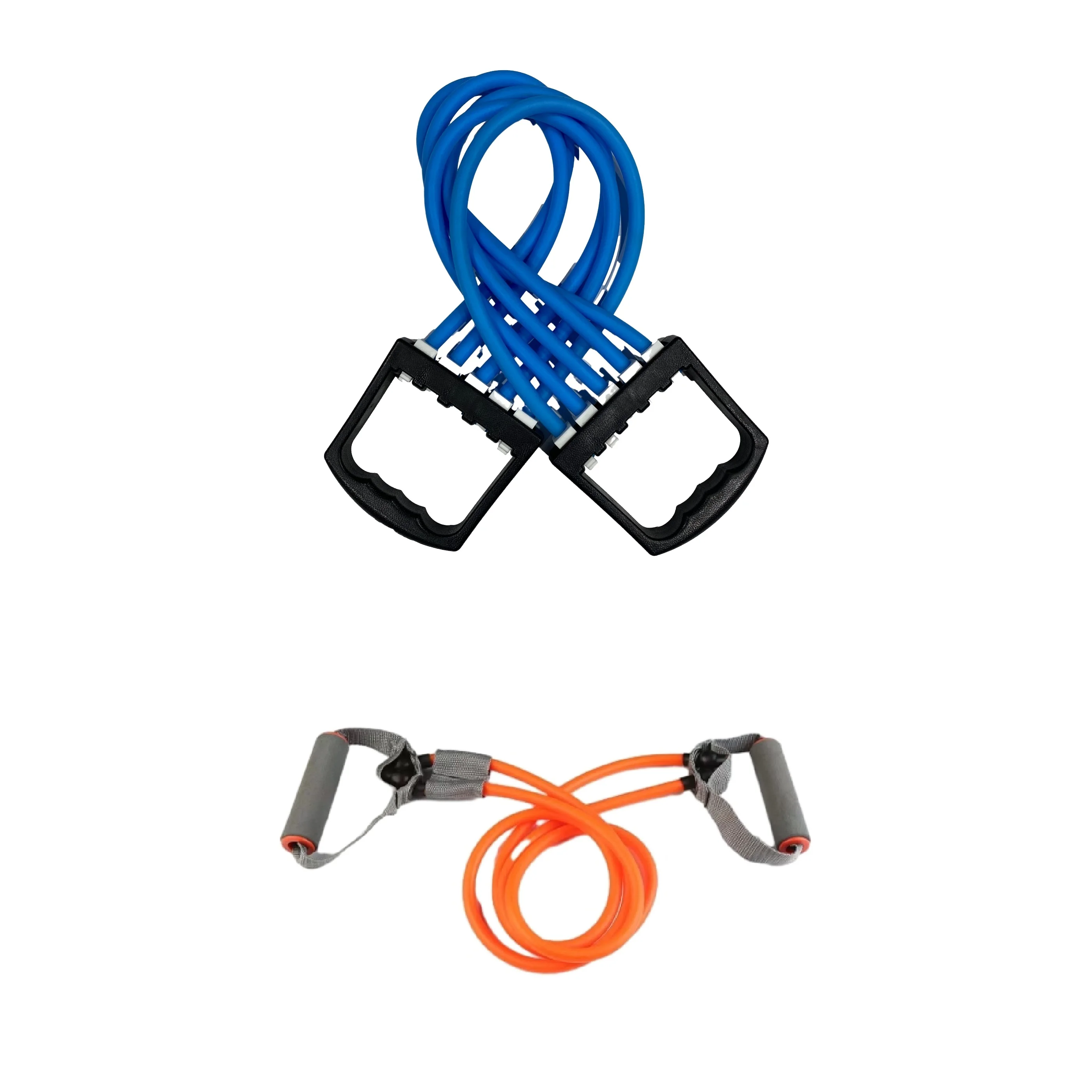 OEM Home Workout Strength Training Resistance Tube with Handles Yoga Pull Rope Elastic Fitness Exercise Tube