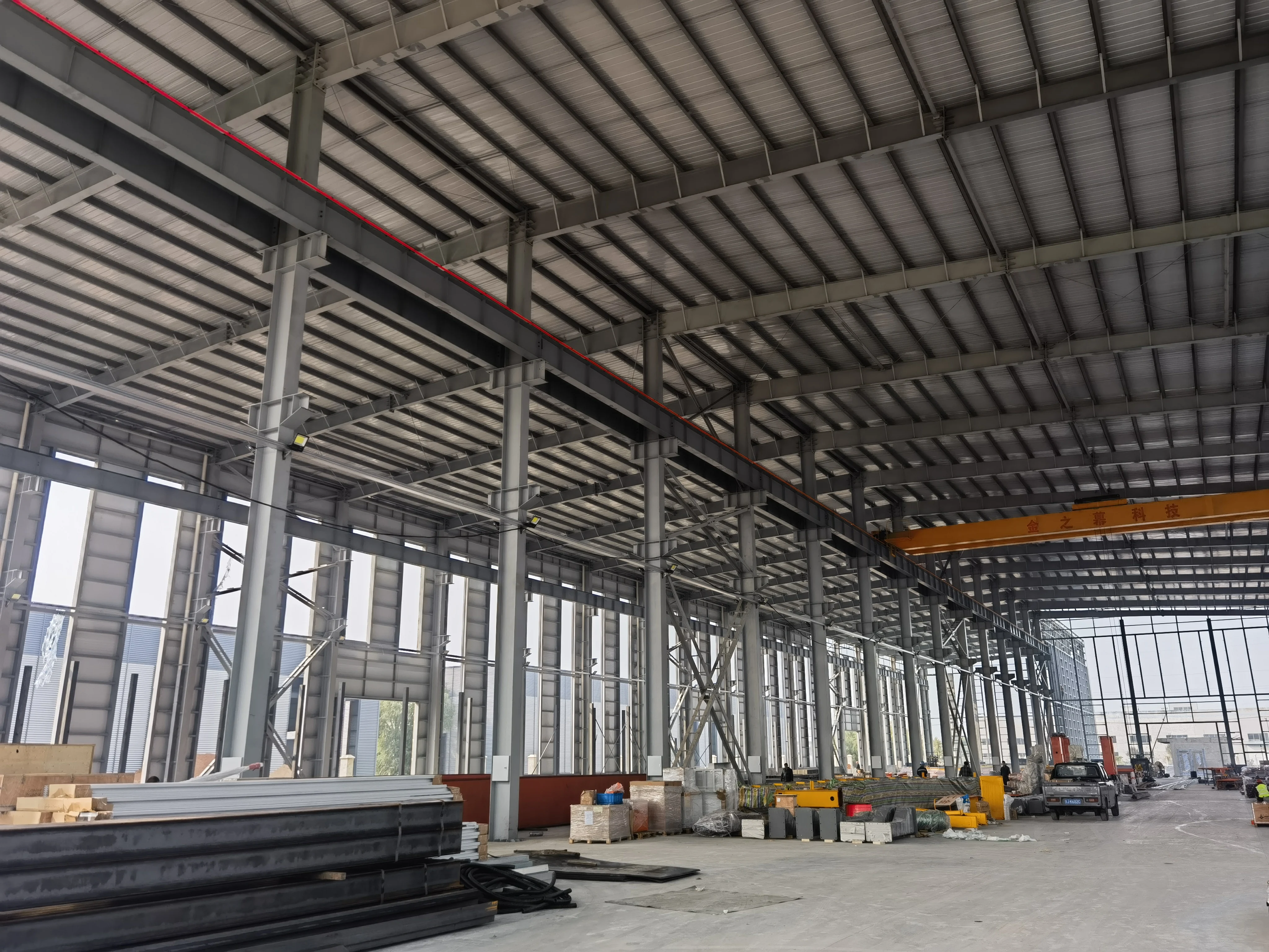 Prefabricated Pole Barn Kits Building Steel Structure Warehouse Farm Shed Prefab Workshop Self Storage Metal Building