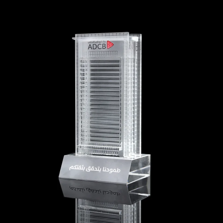 crystal inner tower model building 3D model custom creative souvenirs custom-made crystal building model