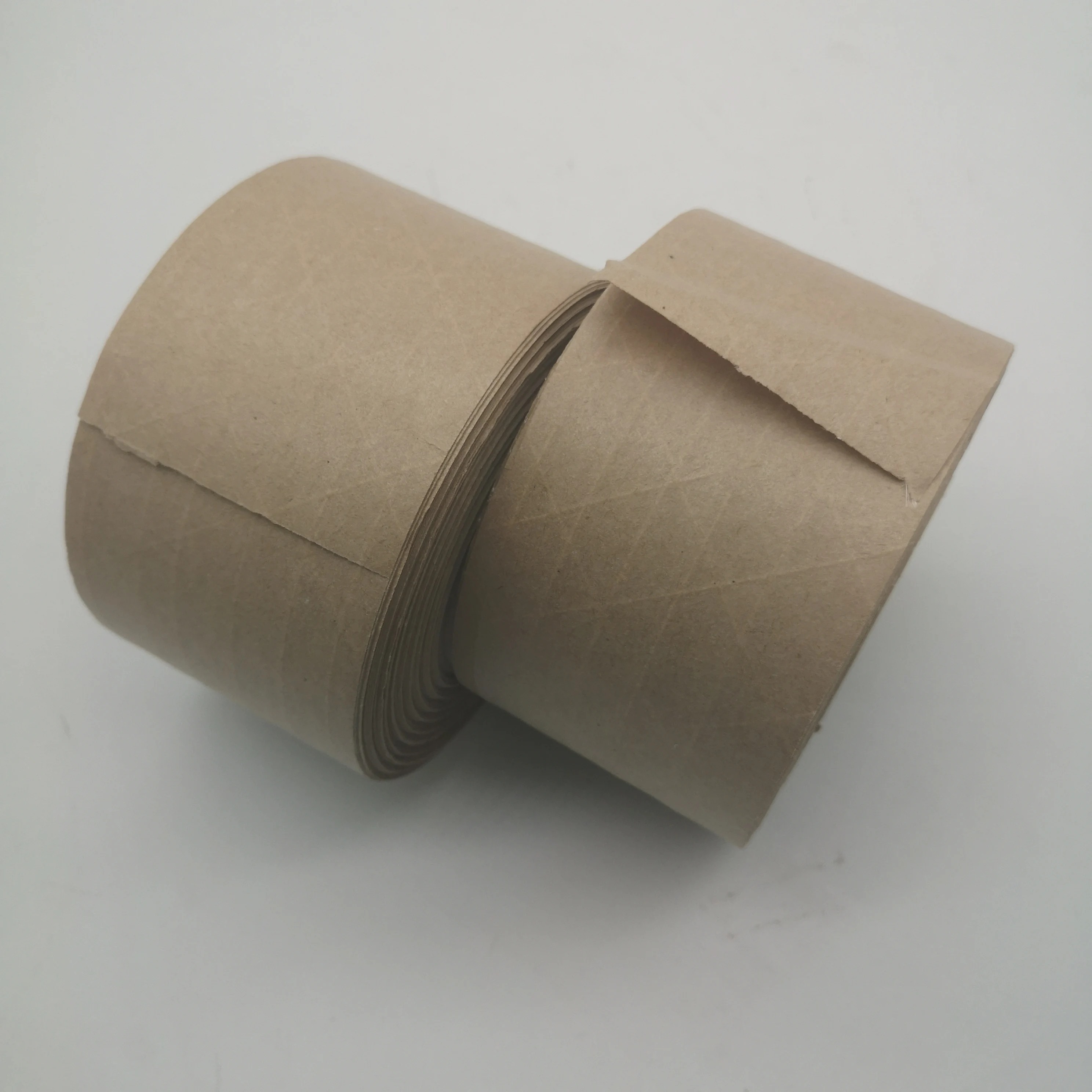 Eco Friendly Biodegradable kraft paper package tape Reinforced Custom Printed Gummed kraft paper tape