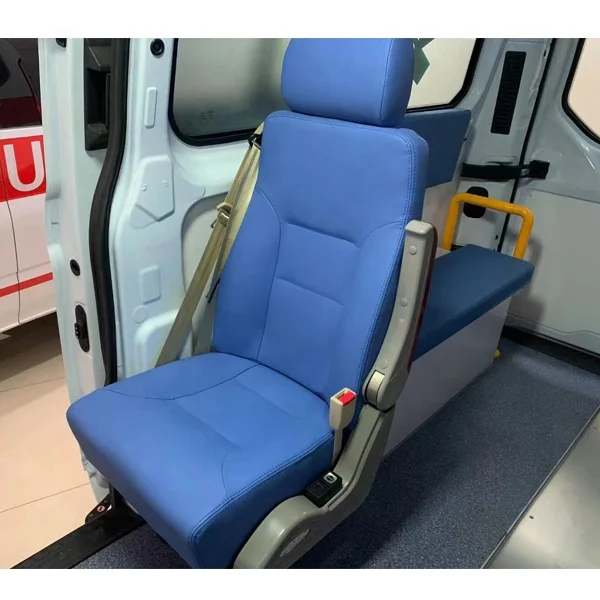 Fold up rotation ambulance seat