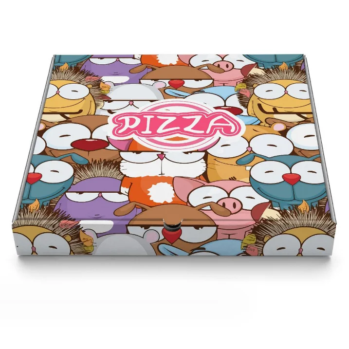 Черная коробка для пиццы, 10-12-14 дюймов