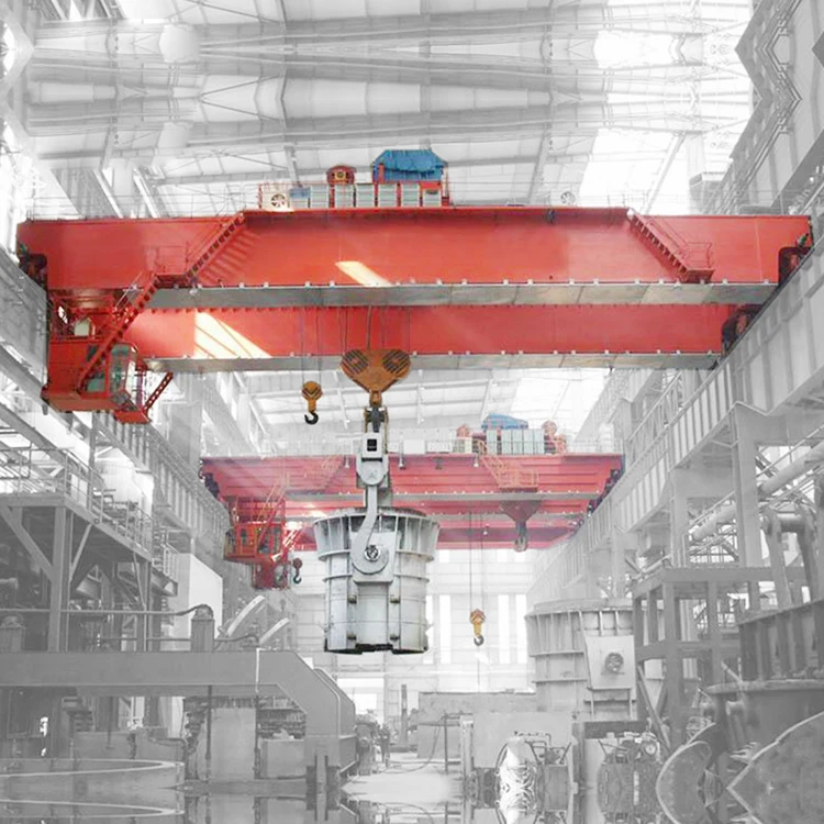 Heavy Capacity 50ton Overhead Cranes Bridge Casting For Foundry