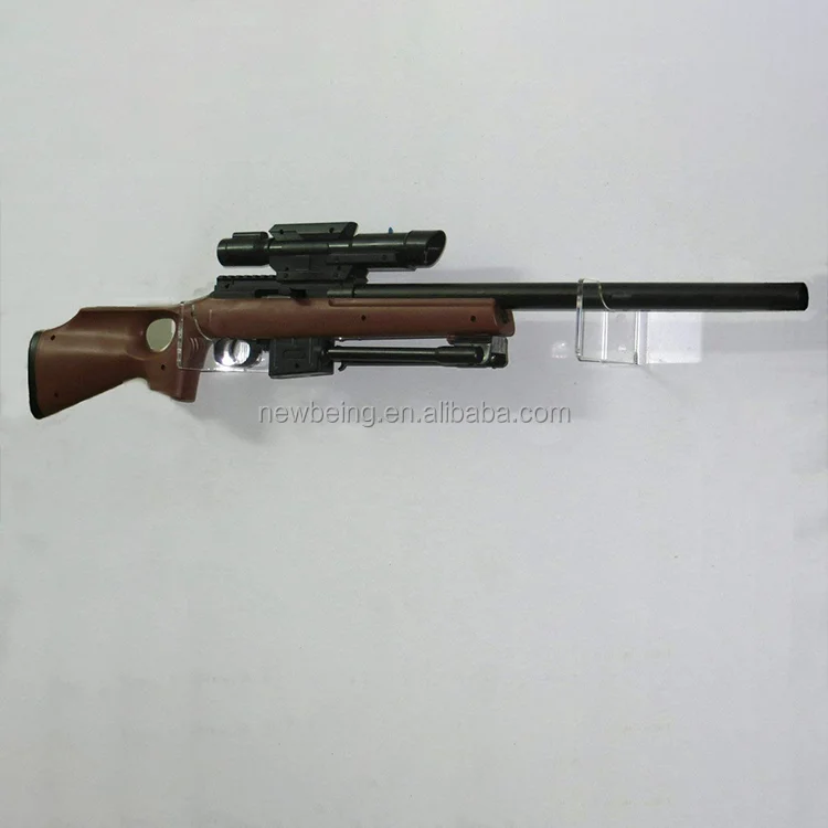 Submachine gun model acrylic display stand toy rifle display stand shooting competition shooting stick bracket