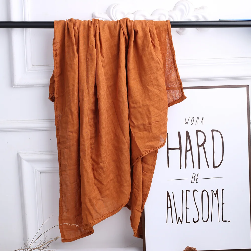 Customize Muslin Baby Swaddle Blanket White Organic Cotton Baby Blankets Knit Blanket 30x40 Bamboo&cotton Swaddle Woven Plain 40