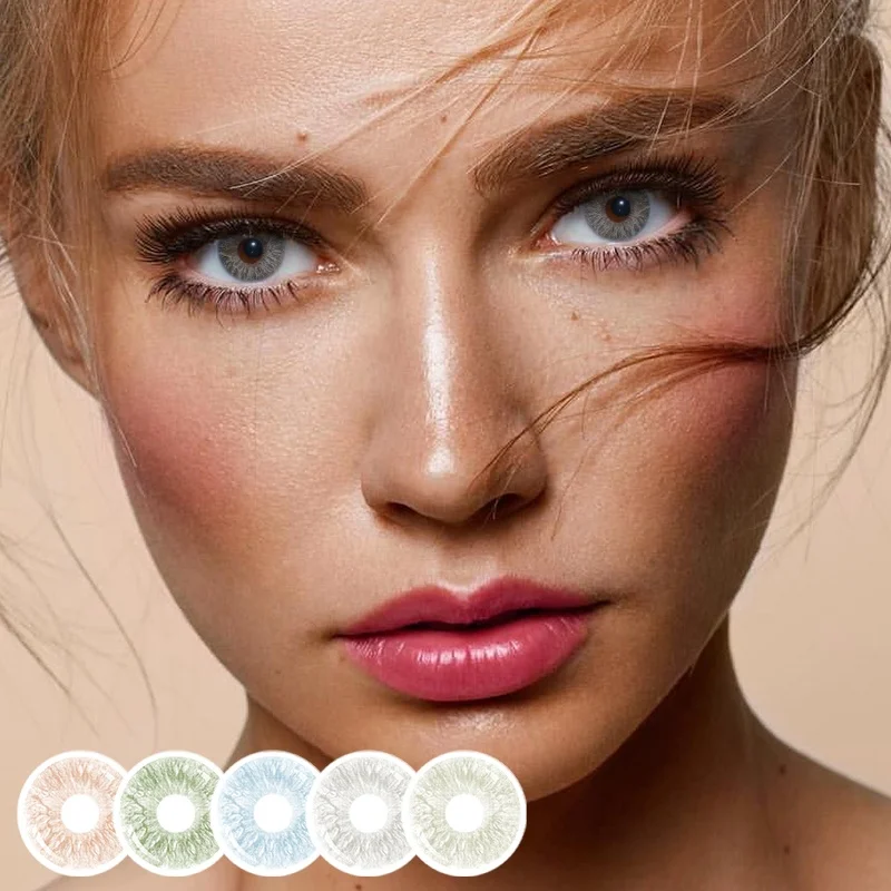 Freshlady Monthly Daily Sharingan Contact Lenses Own Logo Clear Contact Lenses Natural Eeye Color Contact Lens