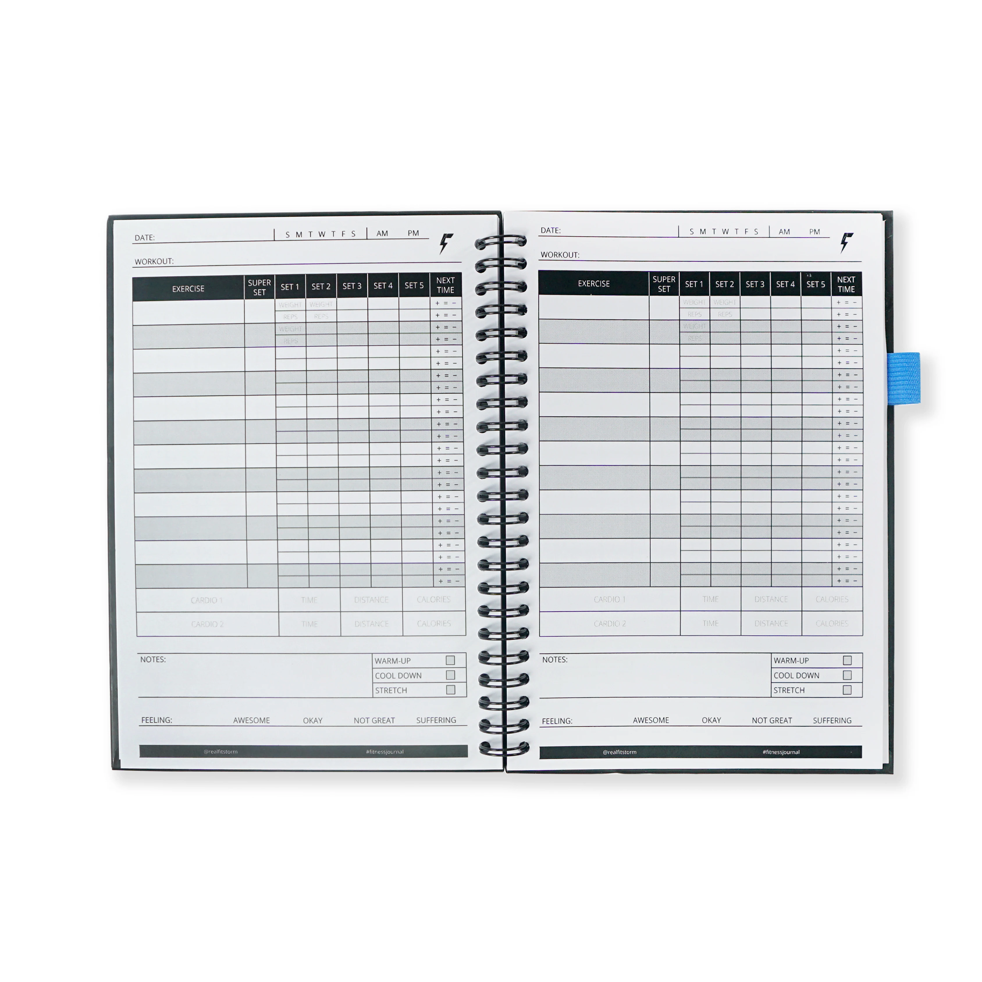 Custom Fitness Journal And Planner For Workouts Weekly Monthly Planner Diary Diet Workout Log Gym Exercise Book Notebooks
