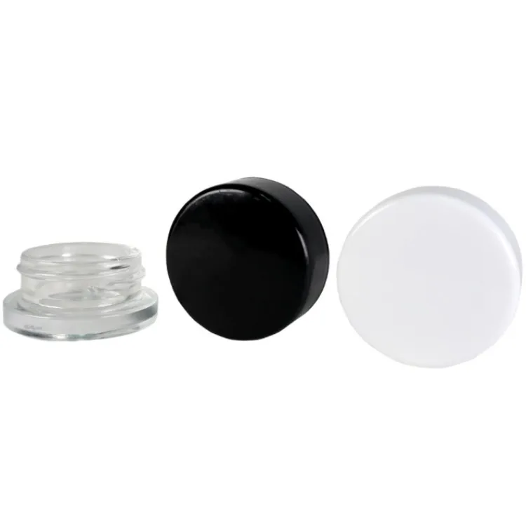 Custom Branded Logo Printing 5ml 7ml 9ml Child Resistant Clear Matte/Glossy Black White Glass Concentrate Containers