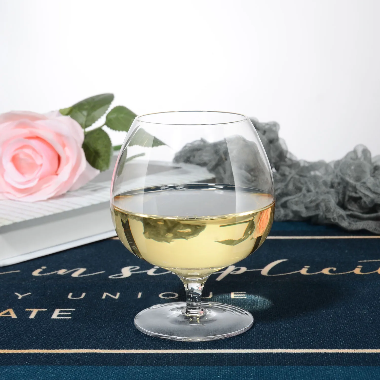 Samlife-BD20252 Brandy Snifter Hand Blown Clear Glass Cognac Brandy Glasses