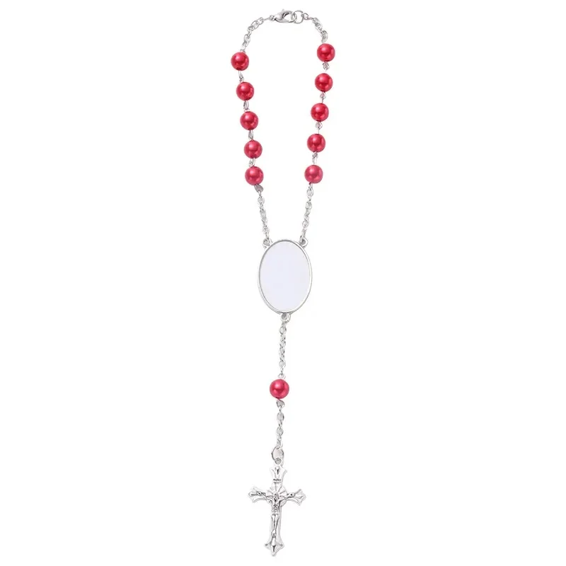 Beads Cross Catholic Rosary Bracelets Rosary Religious Bracelets Sublimation Rosary Bracelet